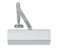 Norton 1601P 689 Grade 1 Adjustable Surface Door Closer Plastic Cover Regular Double Lever Arm Non-Hold Open, Painted Aluminum