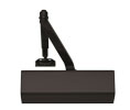 Norton 1601P 690 Grade 1 Adjustable Surface Door Closer Plastic Cover Regular Double Lever Arm Non-Hold Open, Painted Dark Bronze