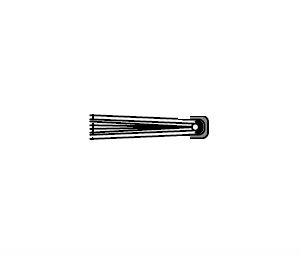 Pemko P14050BL 44" Replacement Nylon Brush - Blac