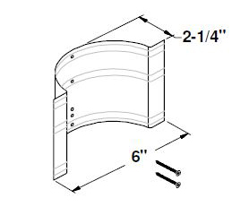 Bradley P15-024 Back Clamp for Toilet Tissue Holders