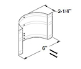 Bradley P15-024 Back Clamp for Toilet Tissue Holders