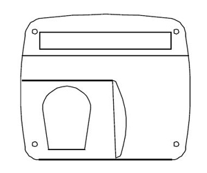 Bradley P15-420 Cast Iron Cover, Sensored - White