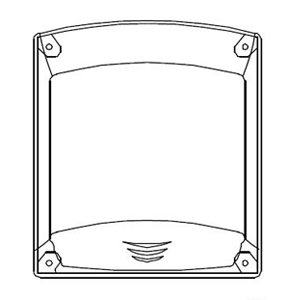 Bradley P15-433 Steel Cover - White