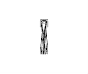 Pemko P516041GR 90" Replacement Nylon Brush - Gray