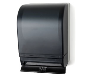 Palmer Fixture T215 Dark Translucent Auto-Transfer Push Bar Roll Towel Dispenser