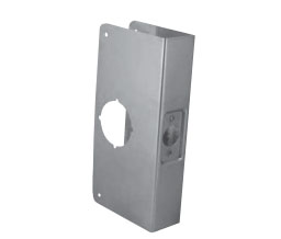 Paramount WP9BB-32D Wrap Around Plate - 1 Hole - 2-3/4" - Satin Stainless Steel