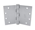 PBB WT4B21 5" x 6" 600 Hinge-Full Mortise-Wide Throw-Heavy Weight-Ball Bearing-Brass Base-Primed for Painting
