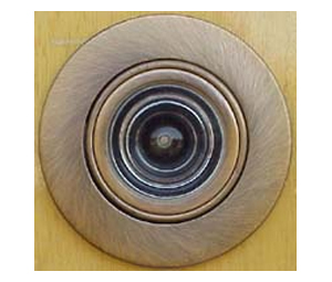 Peek-o 595-US11 1 180º Revolving Door Viewer for doors 1" to 1-3/4" thick - Antique Bronze