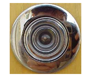 Peek-o 595-US26 2 180º Revolving Door Viewer for 1-3/4"  - 2" Thick Doors - Polished Chrome