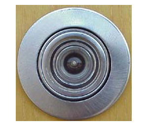 Peek-o 595-US26D 1 180º Revolving Door Viewer for up to 1-3/4" doors - Satin Chrome