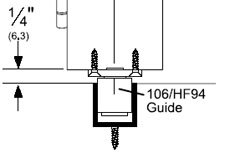 Pemko 106HF/94 Husky Guide Roller