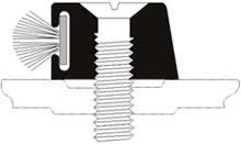 Pemko 184AP 42 in. Mill Finish Aluminum Commercial Threshold Stop Strip