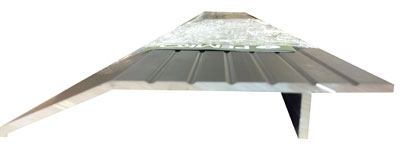 Dark Bronze Anodized Aluminum Half Saddle Threshold