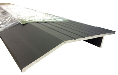 Dark Bronze Anodized Aluminum Half Saddle Threshold