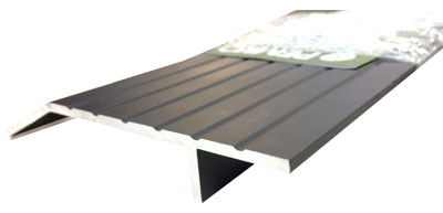 Dark Bronze Anodized Aluminum Half Saddle Threshold