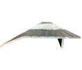 Pemko 1875D 24" Dark Bronze Anodized Aluminum Half Saddle Threshold