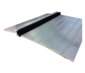 Pemko 2005AP 72" Mill Finish  Latching Panic Exit Saddle with Pile insert