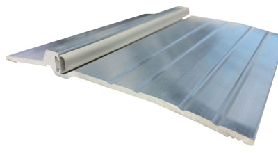 Mill Finish Latching Panic Exit Saddle with Vinyl insert