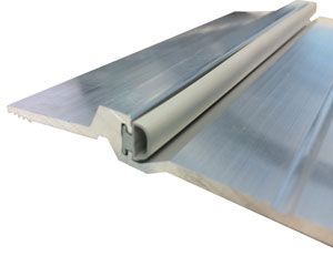 Mill Finish Latching Panic Exit Saddle with Vinyl insert