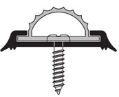 Pemko 208AV 36 in. Mill Finish Aluminum Residential Thresholds Fixed Vinyl Top Threshold