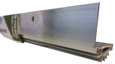 Mill Finish Aluminum Door Shoe - Vinyl insert