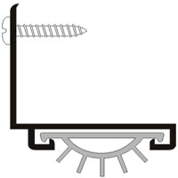 Pemko 211DV 80 in. Dark Bronze Anodized Aluminum Door Bottoms Door Shoe