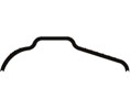 Pemko 214BDG 80 in. Bright Dip Gold Anodized Aluminum Residential Saddle Threshold