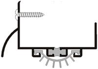 Pemko 216BDCFG 60 in. Bright Dip Clear Anodized AluminumDoor Bottoms Door Shoe