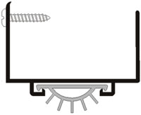 Pemko 217BDGPK 40 in. Bright Dip Gold Anodized Aluminum Door Bottoms Door Shoe