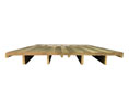 Pemko 2364B 24" Commercial Carpet Separator 4"W x 7/16"H - Mill Finish Brass