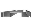 Pemko 2802BT120 10' Dual Bottom Guide Channel
