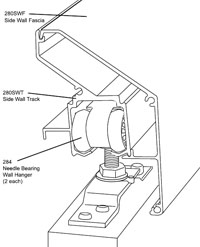 Pemko 280SWTKIT/8 96" Aluminum Side Wall Track Kit