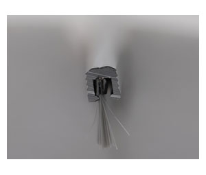 Pemko 5041ANB 84" GR Mill Finish Aluminum Mortise Retainer with Gray Nylon Brush insert