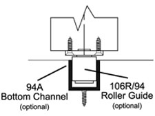 Pemko 94A72 6 Aluminum Bottom Channel