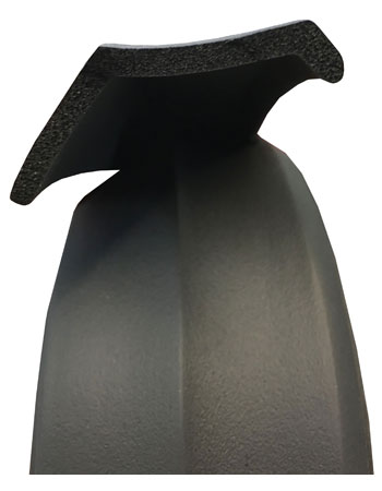 Black Sponge Neoprene Garage Door Weatherstrip