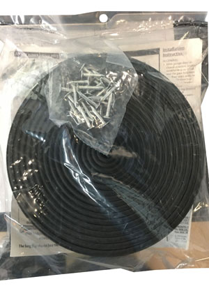 Black Sponge Neoprene Garage Door Weatherstrip