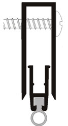 Pemko SA2 32" Mill Finish Aluminum Automatic Door Bottom