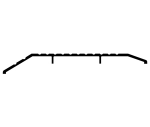 Pemko 182D 48" Dark Bronze Anodized Aluminum Offset Threshold