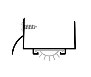 Pemko 216SNV 90" Satin Nickel Anodized Aluminum Door Shoe with Rain Drip - Vinyl insert