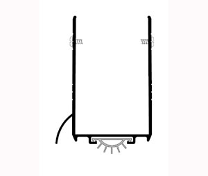 Pemko 2211DPK 36" Dark Bronze Anodized Aluminum Door Shoe with Rain Drip - Pemko Prene insert