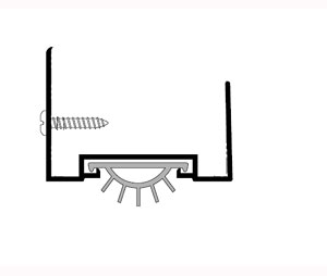 Pemko 222GPK 44" Gold Anodized Aluminum Door Shoe - Pemko Prene insert