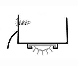 Pemko 2251-10BEV 32" Dark Oxidized Satin Bronze Door Sweep for 1-13/16" Hollow Metal Doors