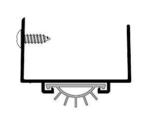 Pemko 225APK 36 in Mill Finish Aluminum Door Sweeps for Hollow Metal Doors - PemkoPrene insert