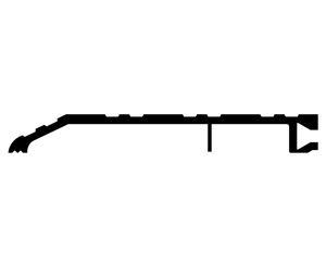 Pemko 254D 48" Dark Bronze Anodized Aluminum Half Saddle Threshold