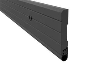 Pemko 2891BSP BLPK 28" Heavy-Duty Perimeter Gasketing with Black PemkoPrene insert, Black Suede Powder Coat