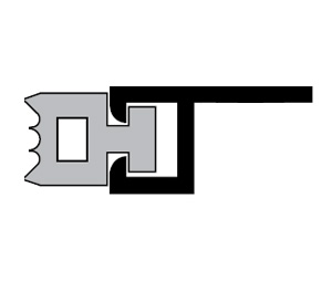 Pemko 296DS 84" Standard Perimeter Gasketing with Black Sponge Silicone insert - Dark Bronze Anodized Aluminum