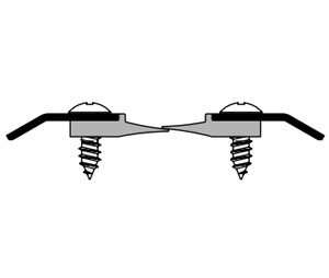 Pemko 305SSE 96" Astragal/Perimeter Gasketing with EPDM insert - Stainless Steel