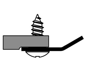 Pemko 305CR 40" Astragal/Perimeter Gasketing with Black Sponge EPDM insert - Clear Anodized Aluminum