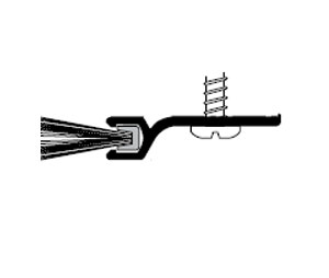 Pemko 309AP 36" Perimeter Gasketing/Door Bottom Sweeps with Gray Pile insert - Mill Finish Aluminum