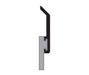Pemko 315CN 48" Clear Aluminum Door Bottom Sweep with EPDM Insert